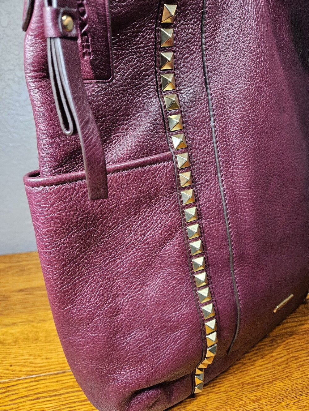 Coach Park Leather Pyramid Stud Hobo - Picture 8 of 13